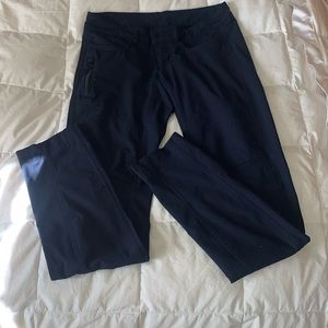 Lululemon trouser pants. Navy blue (size small? See measurements).
